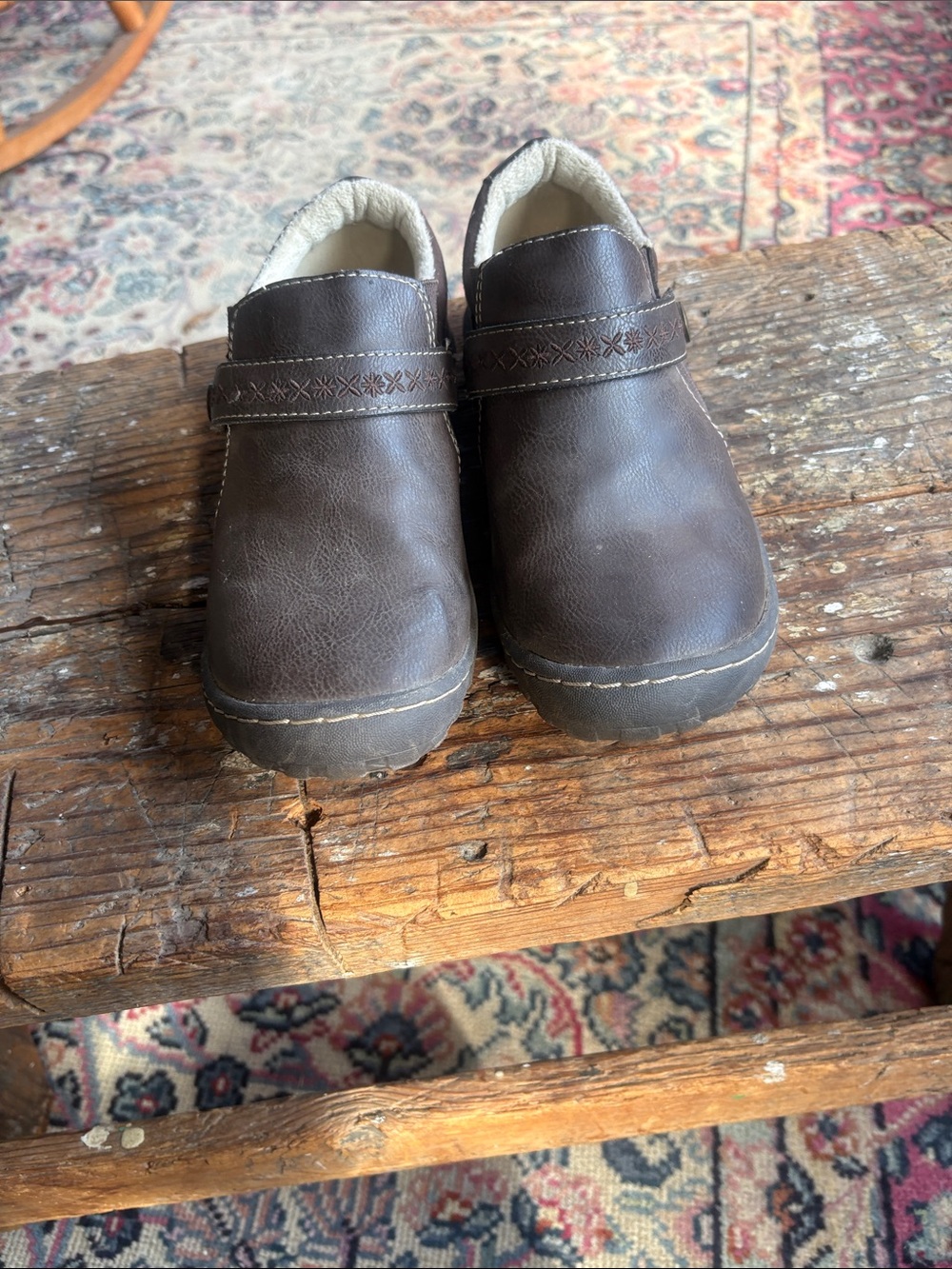 Jambu Brown Leather Ankle Booties